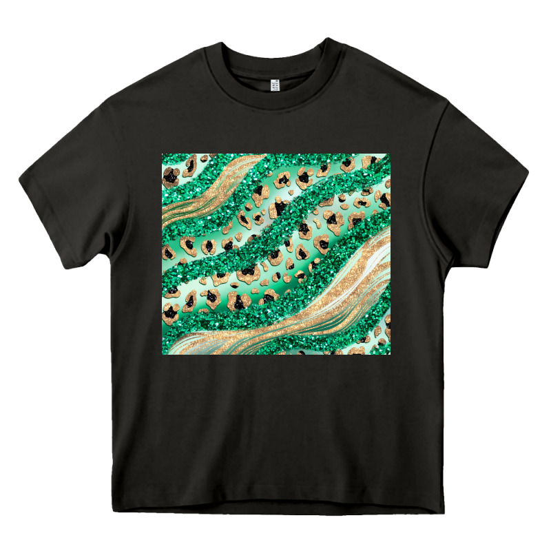 Green Glitter Heavy Core Tee by JahusDesignShop | Teevron