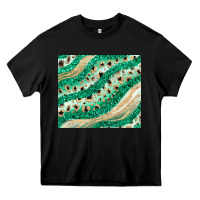 Black green glitter Heavy Core Tee - JahusDesignShop