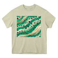 Mossy green glitter Heavy Core Tee - JahusDesignShop