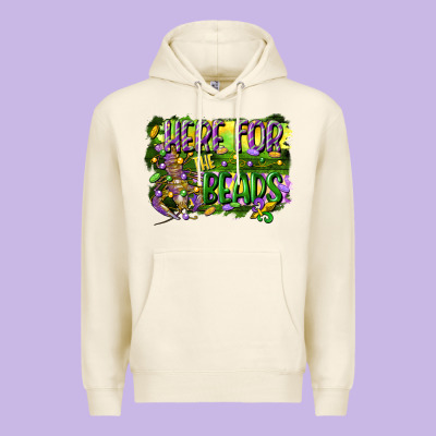 Here For The Beads Premium Hoodie Designed By Cowgirlartshop