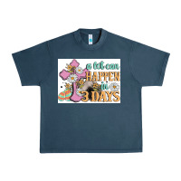 Midnight Navy a lot can happen in 3 days Urban Heavy Tee - MaliasSmallBusiness