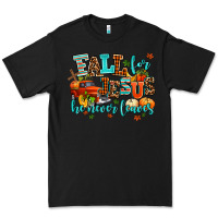 Black fall for jesus he never leaves Premium Tee - AdoDesignShop