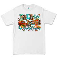 White fall for jesus he never leaves Premium Tee - AdoDesignShop