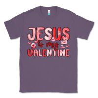 Lavender jesus is my valentine Classic Tee - MaliasSmallBusiness