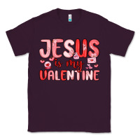 Plum jesus is my valentine Classic Tee - MaliasSmallBusiness