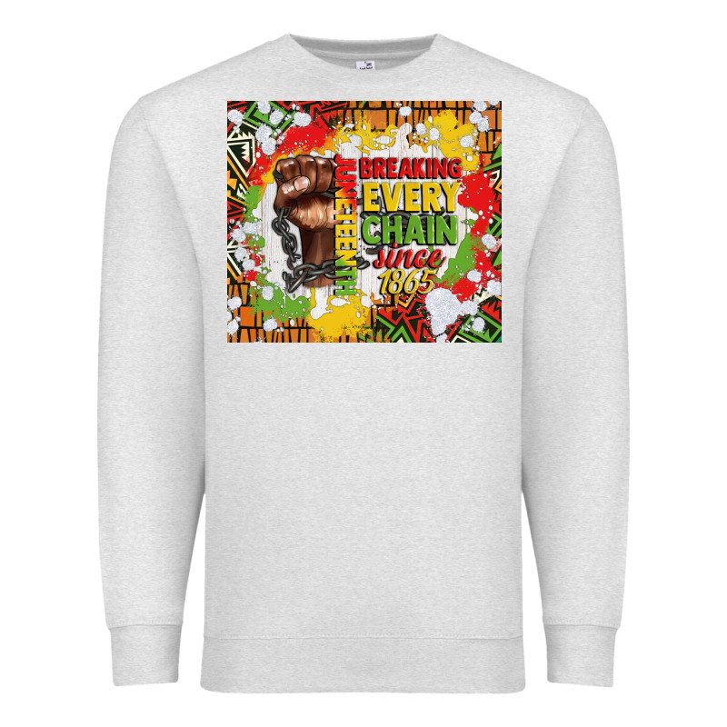 Juneteenth Breaking Every Chain Since 1865 Premium Sweatshirt by CowGirlArtShop | Teevron