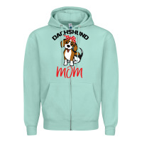 Seafoam Dachshund Mom Zipper Hoodie - Bettercallsaul