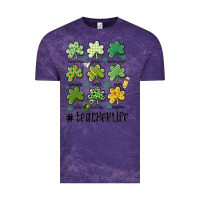 Cloud Purple teacher st.patrick's Vintage Tee - MaliasSmallBusiness
