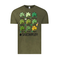 Vintage Olive teacher st.patrick's Vintage Tee - MaliasSmallBusiness