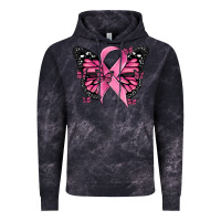 Cloud Black breast cancer ribbon  butterfly Vintage Hoodie - MaliasSmallBusiness