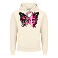 Vintage Artic breast cancer ribbon  butterfly Vintage Hoodie - MaliasSmallBusiness