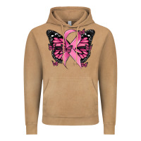 Breast Cancer Ribbon  Butterfly Vintage Hoodie | Teevron