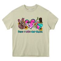 Mossy peace love hair stylist Heavy Core Tee - AdoDesignShop