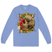 Sorta Merry Sorta Scary Skull Long Sleeve Tee | Teevron
