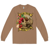 Toasted Coconut Sorta merry sorta scary skull Long Sleeve Tee - NancyCooperArtShop
