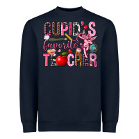 Navy cupids favorite teacher Heavyweight Sweatshirt - NancyCooperArtShop