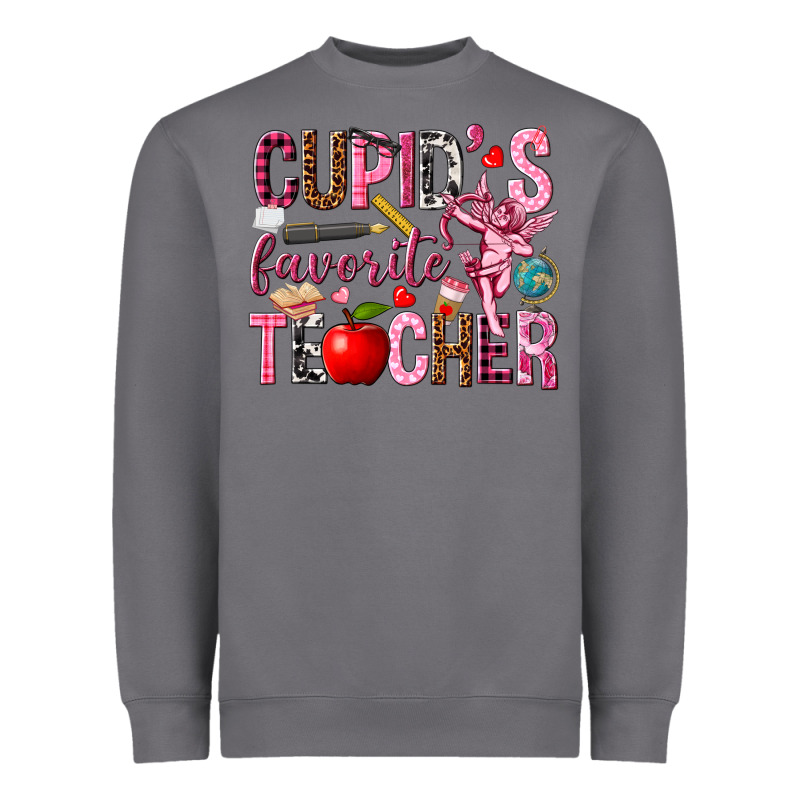 Cupids Favorite Teacher Heavyweight Sweatshirt by NancyCooperArtShop | Teevron