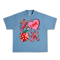 Pebble Blue valentine xoxo teacher Urban Heavy Tee - MaliasSmallBusiness