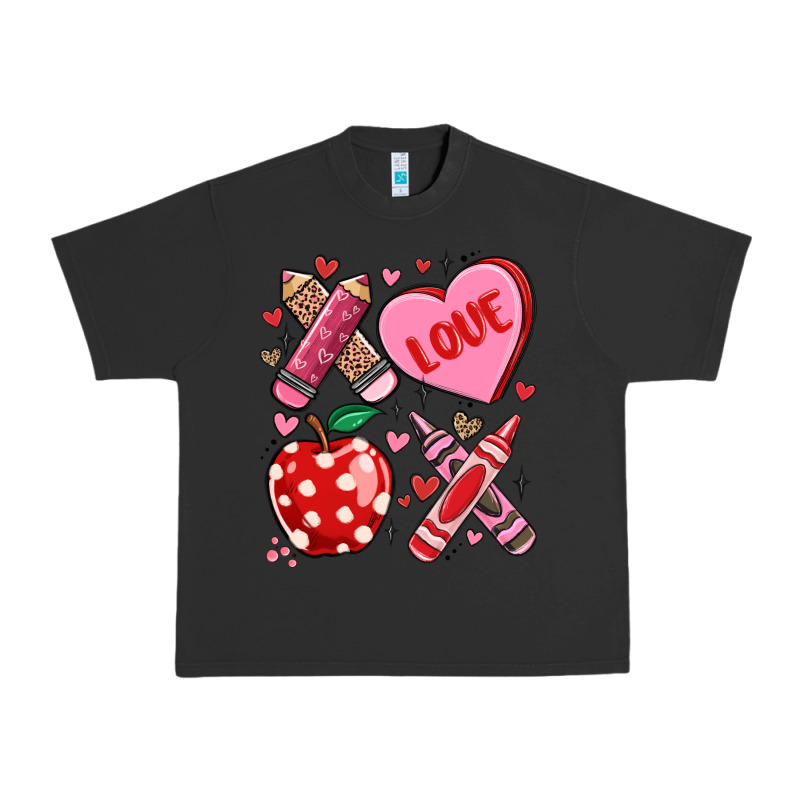 Valentine Xoxo Teacher Urban Heavy Tee by MaliasSmallBusiness | Teevron