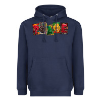 Navy peace juneteenth Heavyweight Hoodie - CowGirlArtShop
