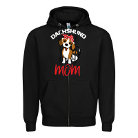 Black Dachshund Mom Zipper Hoodie - Bettercallsaul