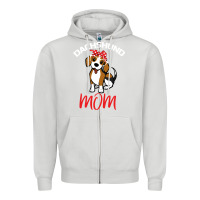 Dove Grey Dachshund Mom Zipper Hoodie - Bettercallsaul