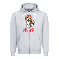 Heather Grey Dachshund Mom Zipper Hoodie - Bettercallsaul