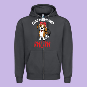 Dachshund Mom Zipper Hoodie Designed By Bettercallsaul