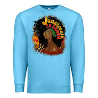 Ocean Blue juneteenth freedom 1865 Premium Sweatshirt - CowGirlArtShop