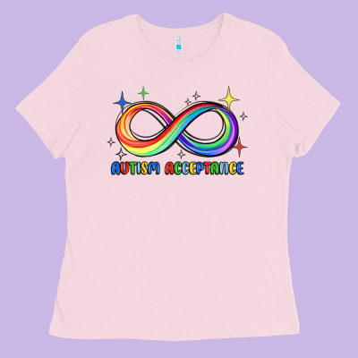 Autism Acceptance Ladies Tee Designed By Jahusdesignshop