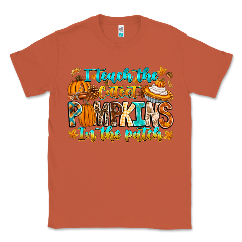 I Teach The Cutest Pumpkins In The Patch Classic Tee by CowhideDigitalArt | Teevron