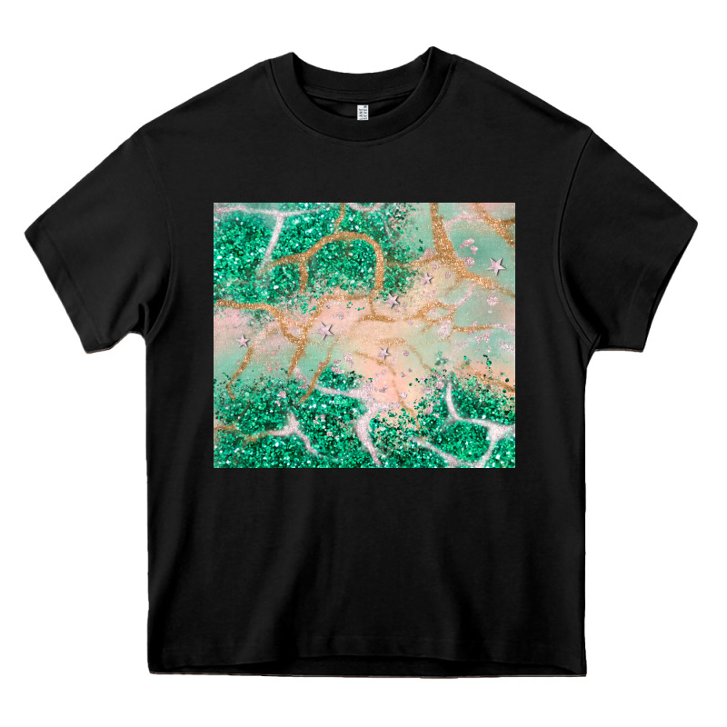Green Glitter Heavy Core Tee by JahusDesignShop | Teevron