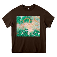 Chocolate Brown green glitter Heavy Core Tee - JahusDesignShop