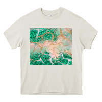 Cream green glitter Heavy Core Tee - JahusDesignShop