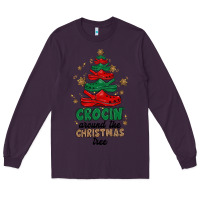 Plum crocin around the christmas tree Long Sleeve Tee - MaliasSmallBusiness