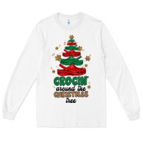 White crocin around the christmas tree Long Sleeve Tee - MaliasSmallBusiness