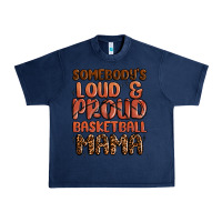Navy somebodys loud and proud basketball mama Urban Heavy Tee - MaliasSmallBusiness