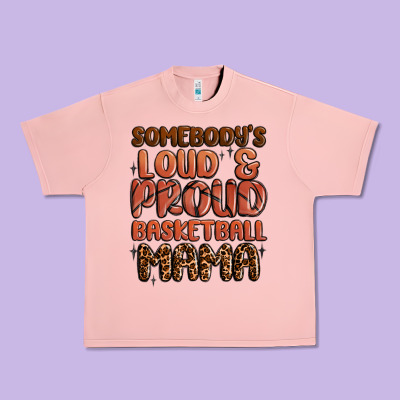 Somebodys Loud And Proud Basketball Mama Urban Heavy Tee Designed By Maliassmallbusiness