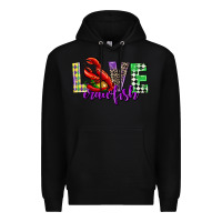 Black love crawfish mardi gras Premium Hoodie - CowGirlArtShop