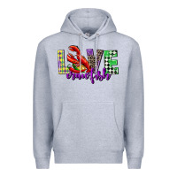 Heather Grey love crawfish mardi gras Premium Hoodie - CowGirlArtShop