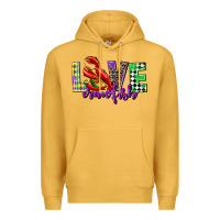 Mustard love crawfish mardi gras Premium Hoodie - CowGirlArtShop