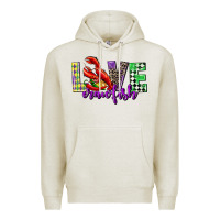 Oatmeal Heather love crawfish mardi gras Premium Hoodie - CowGirlArtShop