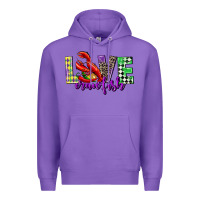 Purple love crawfish mardi gras Premium Hoodie - CowGirlArtShop