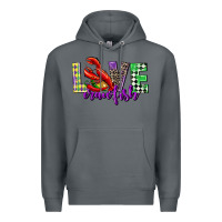 Rock love crawfish mardi gras Premium Hoodie - CowGirlArtShop