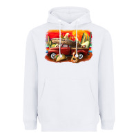 White mexican cinco de mayo truck Heavyweight Hoodie - CowGirlArtShop