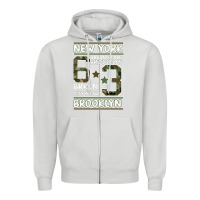 Dove Grey Newyork Brooklyn Zipper Hoodie - Bettercallsaul