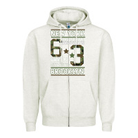 Oatmeal Heather Newyork Brooklyn Zipper Hoodie - Bettercallsaul