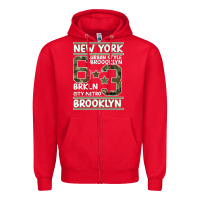 Red Newyork Brooklyn Zipper Hoodie - Bettercallsaul