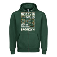 Sports Green Newyork Brooklyn Zipper Hoodie - Bettercallsaul