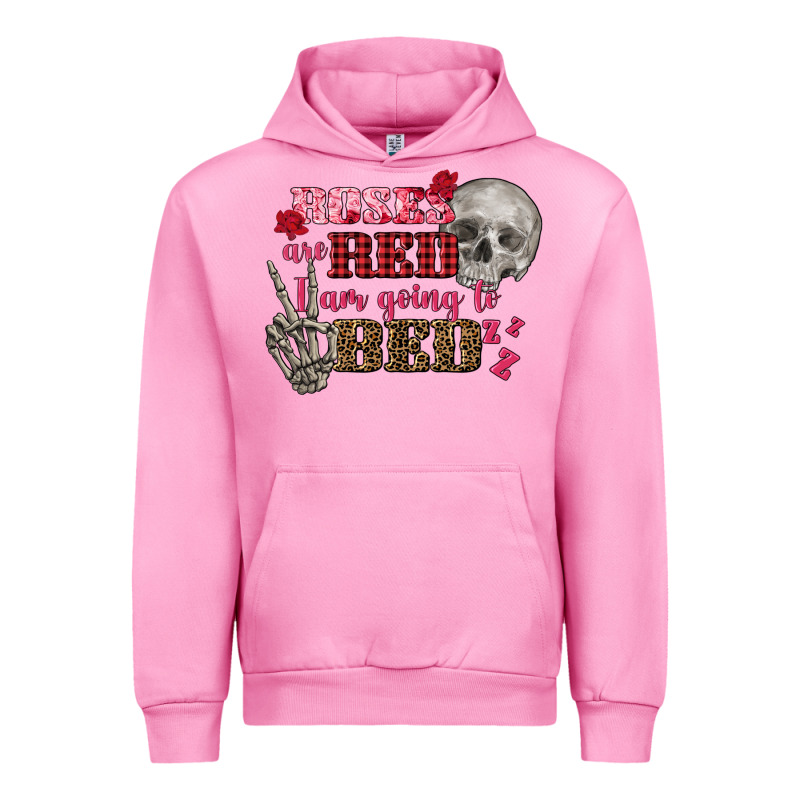 Valentine's Day Roses Are Red I Am Going To Bed Urban Hoodie by FaDigitalArtStudio | Teevron